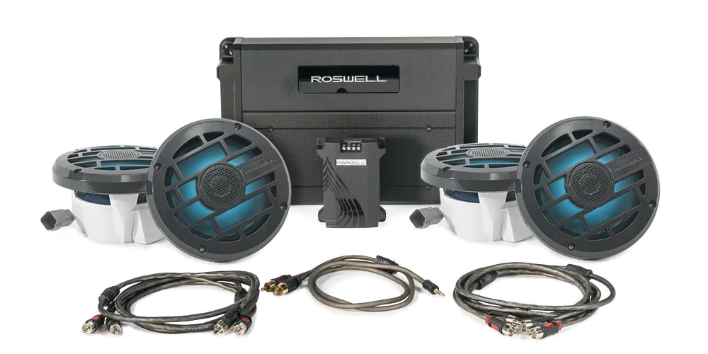 R Marine Audio Package W/ RGB Remote & Controller