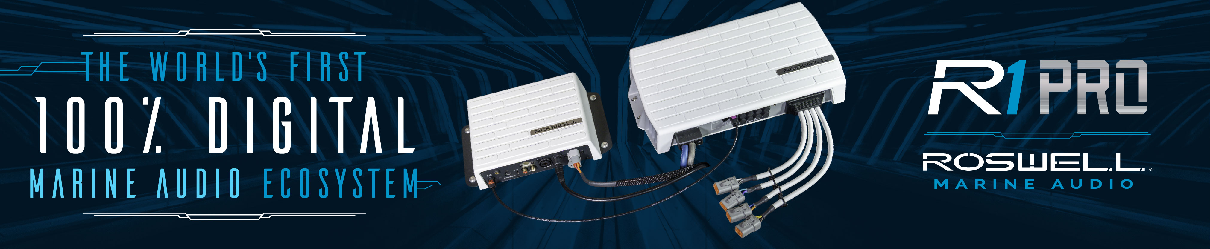The world's first 100% digital marine audio ecosystem. R1Pro - Roswell Marine Audio