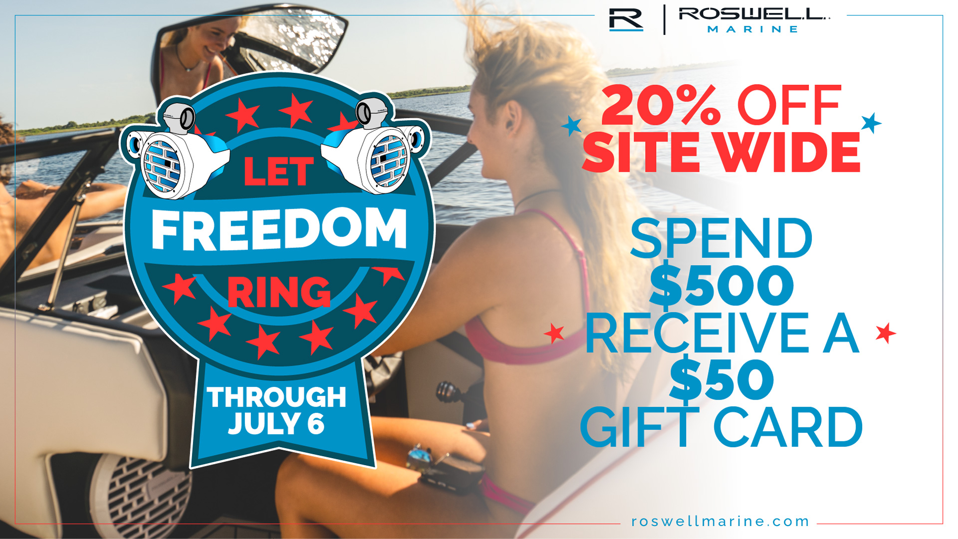 July 4th Sale! - Let Freedom Ring!