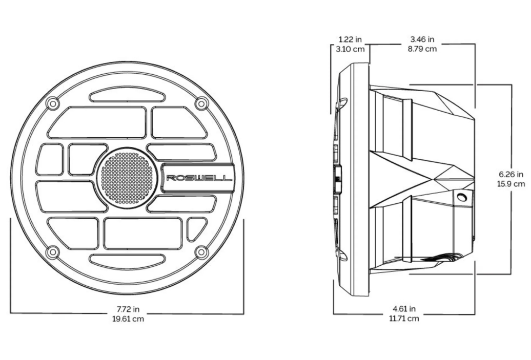 r1-speaker-white 6.5 Marine Speaker Spec