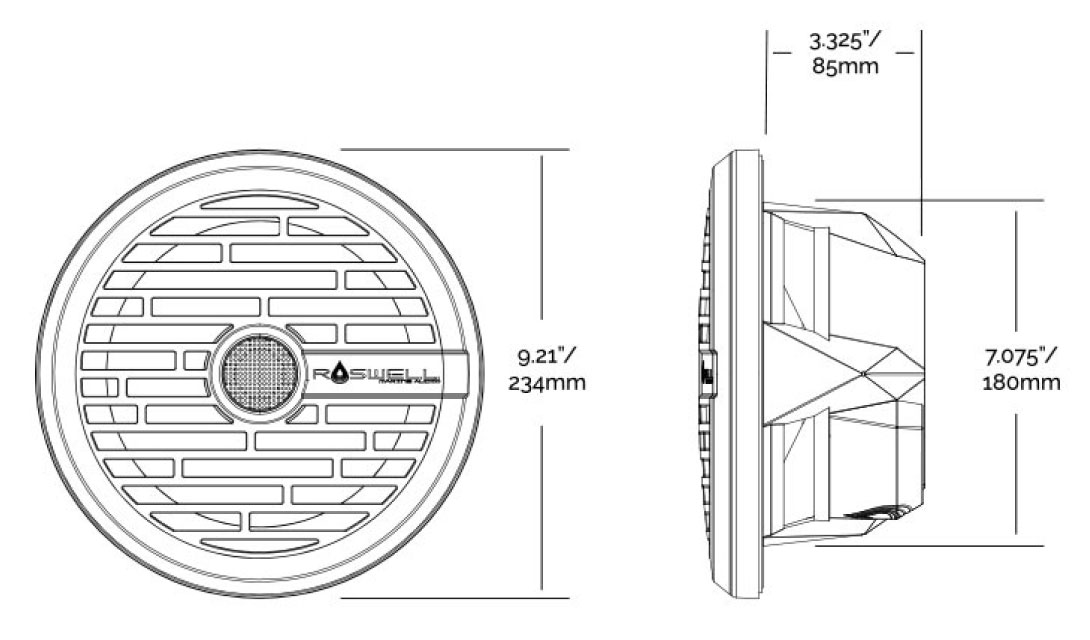 r1-speaker-white 6.5 Marine Speaker Spec